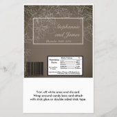 Hershey's Large Bar Wrapper Autumn Floral Herfst Flyer (Voorkant)