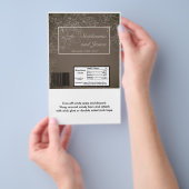 Hershey's Large Bar Wrapper Autumn Floral Herfst Flyer (Hand)