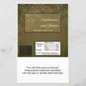 Hershey's Large Bar Wrapper Autumn Floral Herfst Flyer (Voorkant)