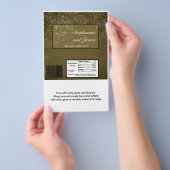 Hershey's Large Bar Wrapper Autumn Floral Herfst Flyer (Hand)