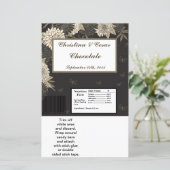 Hershey's Large Bar Wrapper Black Cream Daisies/Ca (Staand voorkant)