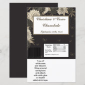 Hershey's Large Bar Wrapper Black Cream Daisies/Ca (Voorkant / Achterkant)