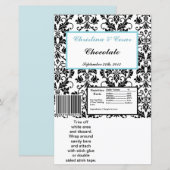Hershey's Large Bar Wrapper Black Damask Blue (Voorkant / Achterkant)