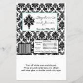 Hershey's Large Bar Wrapper Black Tiffany Damask Flyer (Voorkant)
