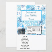 Hershey's Large Bar Wrapper Blue Tree/ Snowflake (Voorkant / Achterkant)