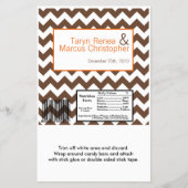 Hershey's Large Bar Wrapper Brown Sinaasappel Chev Flyer (Voorkant)