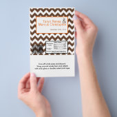 Hershey's Large Bar Wrapper Brown Sinaasappel Chev Flyer (Hand)