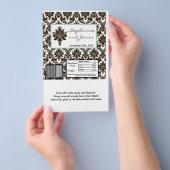 Hershey's Large Bar Wrapper Brown Tiffany Damask Flyer (Hand)