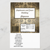 Hershey's Large Bar Wrapper  bruin damast Flyer (Voorkant)