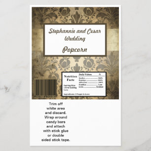 Hershey's Large Bar Wrapper  bruin damast Flyer