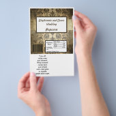 Hershey's Large Bar Wrapper  bruin damast Flyer (Hand)