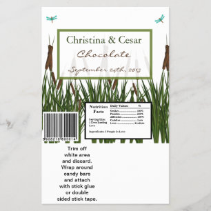 Hershey's Large Bar Wrapper Cattail/Dragonfly in C Flyer