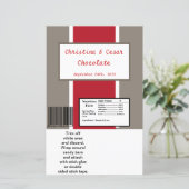 Hershey's Large Bar Wrapper Crimson Red Grey Bg Wh (Staand voorkant)