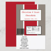 Hershey's Large Bar Wrapper Crimson Red Grey Bg Wh (Voorkant / Achterkant)