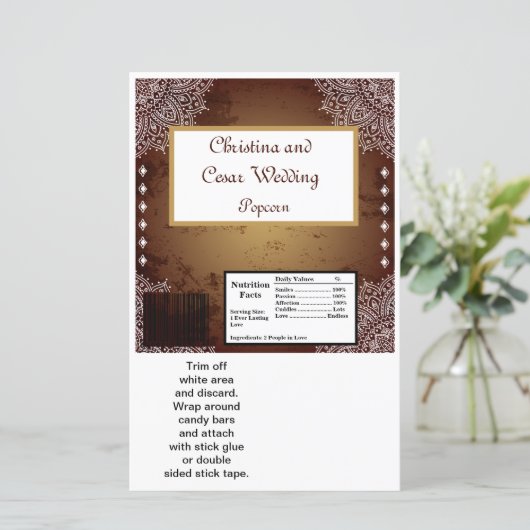 Hershey's Large Bar Wrapper Deep Moroccan Brown (Staand voorkant)