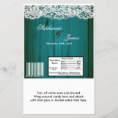 Hershey's Large Bar Wrapper Distrised Blauwgroen W Flyer (Voorkant)