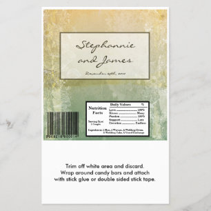 Hershey's Large Bar Wrapper  Floral Antiek Flyer