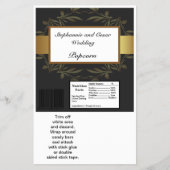 Hershey's Large Bar Wrapper Gold en Black Damask Flyer (Voorkant)