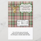 Hershey's Large Bar Wrapper Gold Glitter Reindeer (Voorkant)