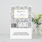 Hershey's Large Bar Wrapper Gray Yello Damask Lace (Staand voorkant)