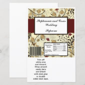 Hershey's Large Bar Wrapper Herfst Floral/Branches (Voorkant / Achterkant)