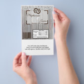 Hershey's Large Bar Wrapper Hoefijzers op hout Flyer (Hand)