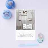 Hershey's Large Bar Wrapper Hoefijzers op hout Flyer (Enkel)