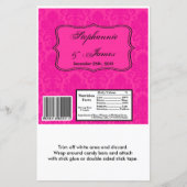 Hershey's Large Bar Wrapper Hot Pink Damask Lace (Voorkant)