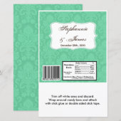Hershey's Large Bar Wrapper Mint White Damask Lace (Voorkant / Achterkant)