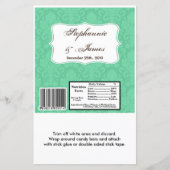 Hershey's Large Bar Wrapper Mint White Damask Lace (Voorkant)