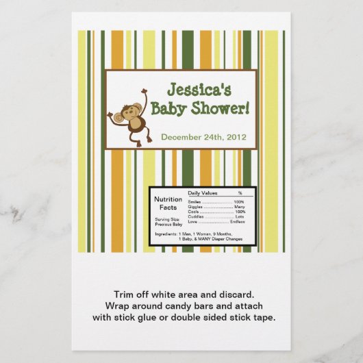 Hershey's Large Bar Wrapper Oerwoud Babies Flyer (Voorkant)