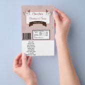 Hershey's Large Bar Wrapper Pink/Brown Floral Love Flyer (Hand)