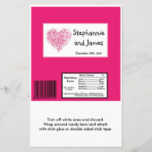 Hershey's Large Bar Wrapper Pink Floral Petals (Voorkant)