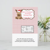 Hershey's Large Bar Wrapper Reindeer Kerstmis XMA (Staand voorkant)