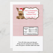 Hershey's Large Bar Wrapper Reindeer Kerstmis XMA (Voorkant / Achterkant)