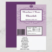 Hershey's Large Bar Wrapper Royal Paarse Crown/Swi (Voorkant / Achterkant)
