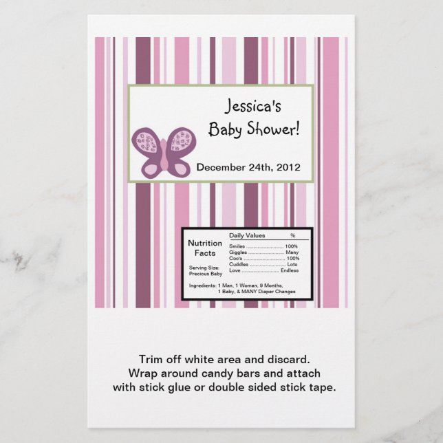 Hershey's Large Bar Wrapper Sugar Plum (Voorkant)