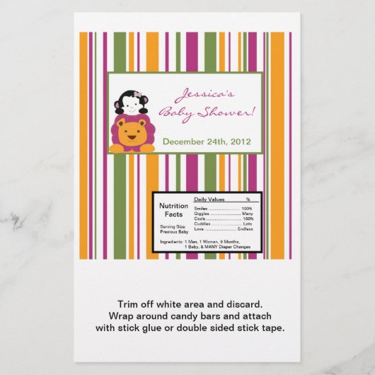 Hershey's Large Bar Wrapper Sweet Safari Flyer (Voorkant)