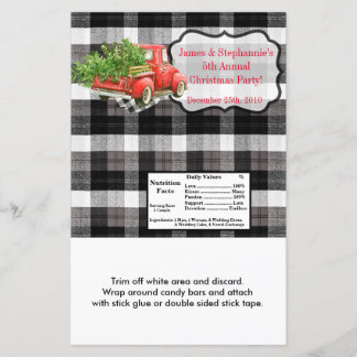 Hershey's Large Bar Wrapper XMAS Truck Kerstmis B