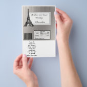 Hershey's Large Bar Wrapper Zwart Eiffeltoren Flyer (Hand)