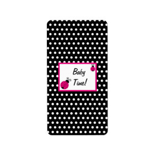 Hershey's Miniatuur Zwart Lente Tijd Lady Bug Etiket