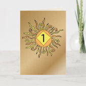 Herstel 1 jaar Jubileum zon Kaart (Voorkant)