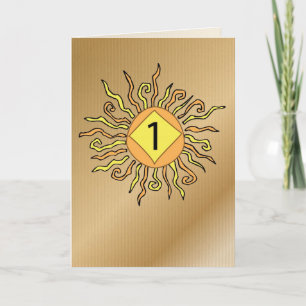 Herstel 1 jaar Jubileum zon Kaart