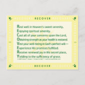 Herstel (acrostichon) briefkaart (Voorkant)