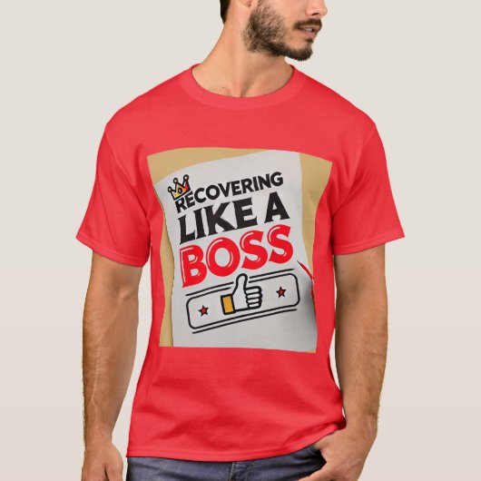 Herstel als een baas - Grappig Word snel goed T-shirt (Voorkant)