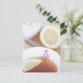 Herstel citroenthee ansichtkaart briefkaart (Staand voorkant)