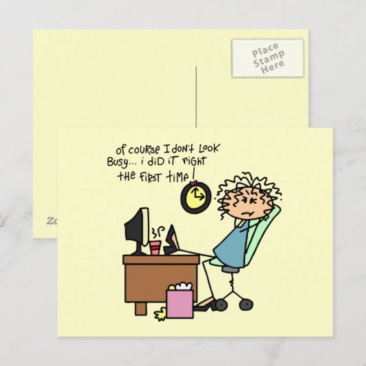 Herstel de Eerste Humor van de Keer Briefkaart (Voorkant / Achterkant)