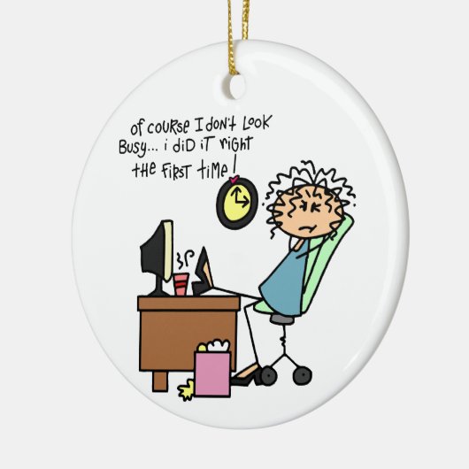 Herstel de Eerste Humor van de Keer Keramisch Ornament (Links)