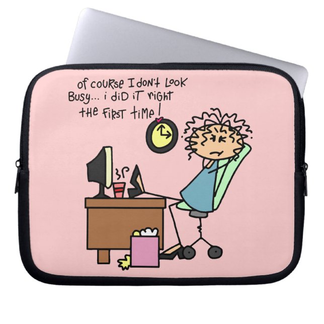 Herstel de Eerste Humor van de Keer Laptop Sleeve (Voorkant)