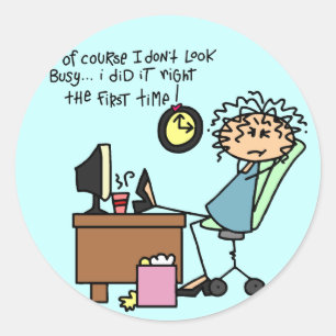 Herstel de Eerste Humor van de Keer Ronde Sticker